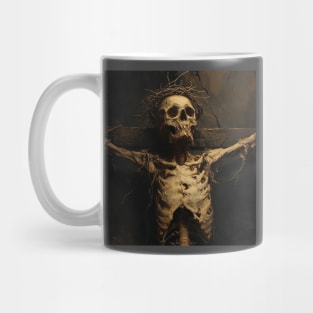 Crucified Skeleton Mug